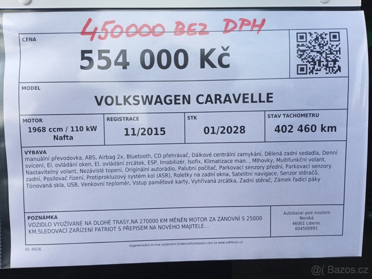 Volkswagen Caravelle - DPH - 13