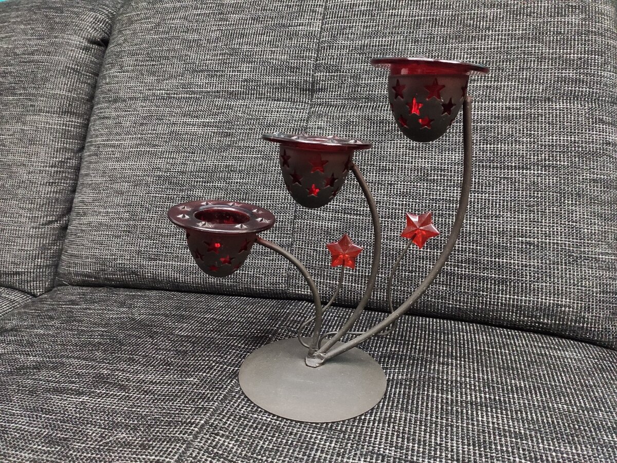 Vánoční dekorace - sob, trpaslík, svícen, věnec,... - 13