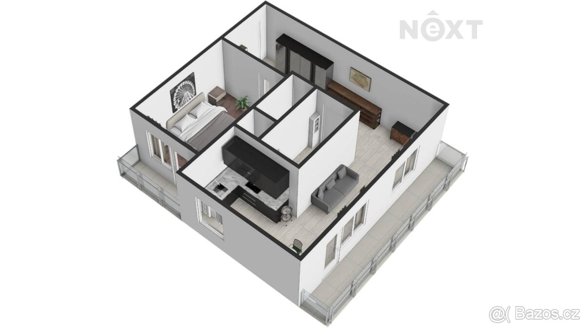 Pronájem byt 2+kk, 49㎡ - 13