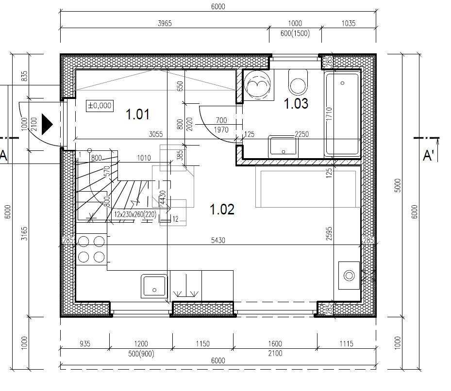 Dum 6×6 na patro ze SIP panelů - 13