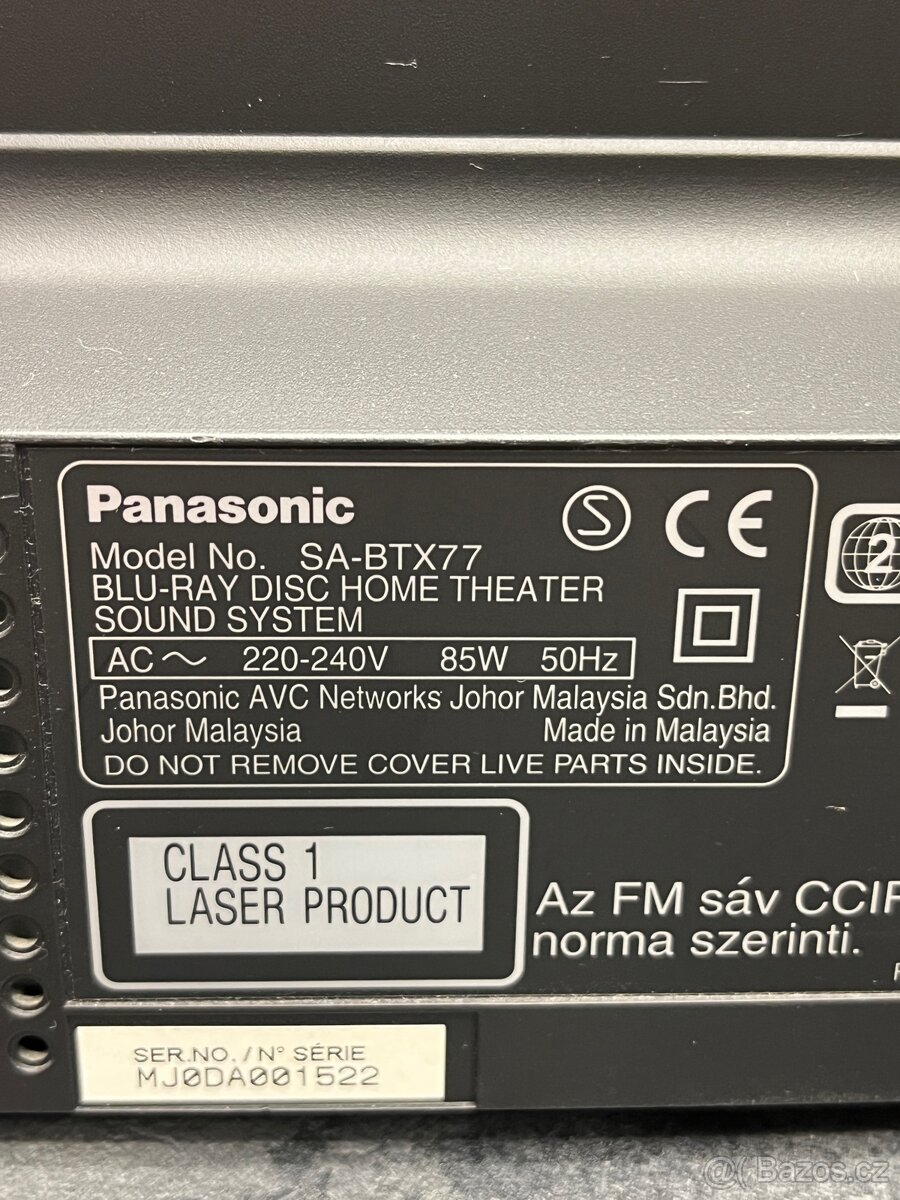 Panasonic SA-BTX77 – domácí kino / audio systém - 13