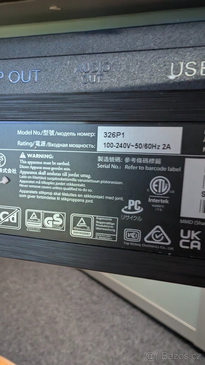 32" Philips 326P1H USB-C 2K záruka - 13