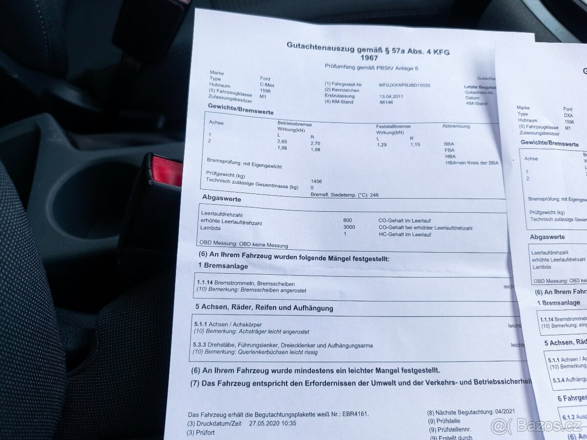 Ford C-MAX, 1.6,KRÁSNÝ,125KM,VÝBAVA,1MAJ51 - 13