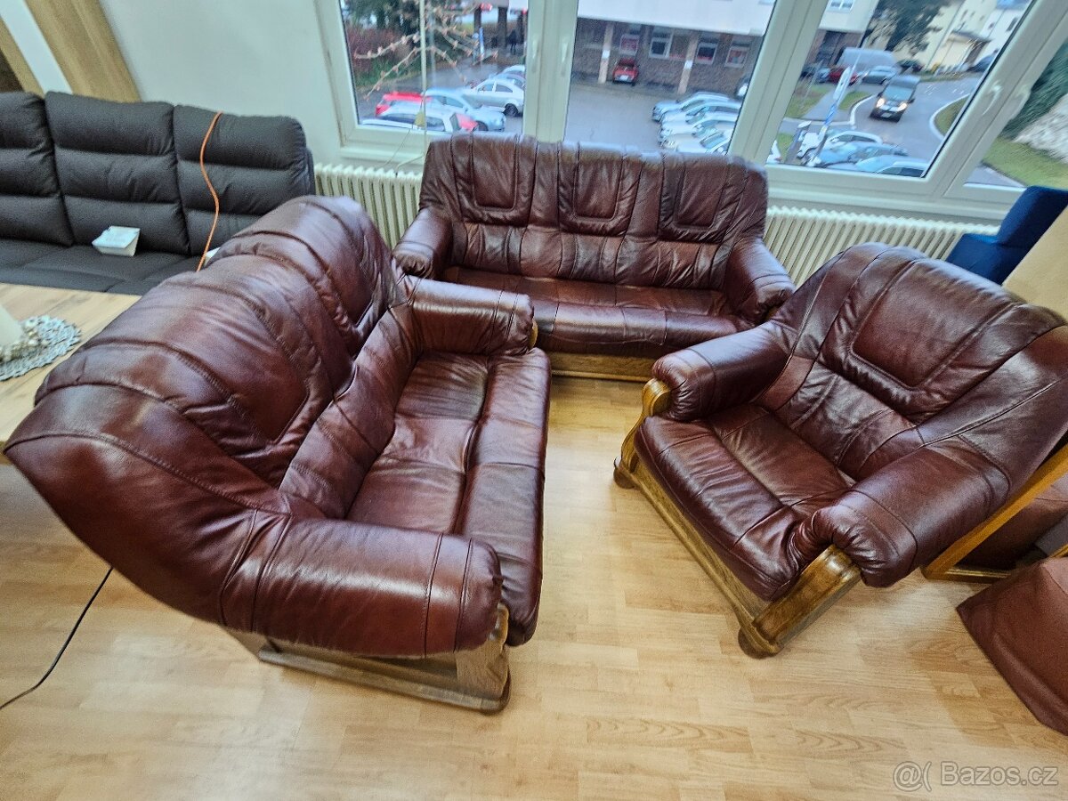 Kožená sedací souprava Romeo 3+2+1 - 13