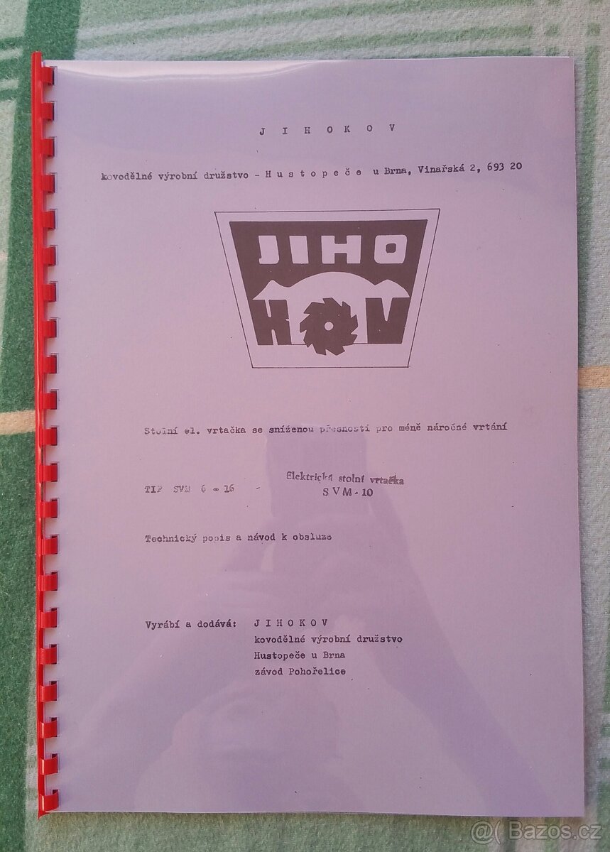 Návody vrtaček a závitořezů - 13