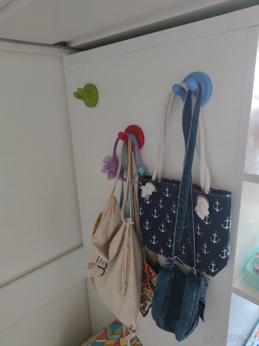 Palanda, vyvýšená postel patro 90x200 Ikea - 13