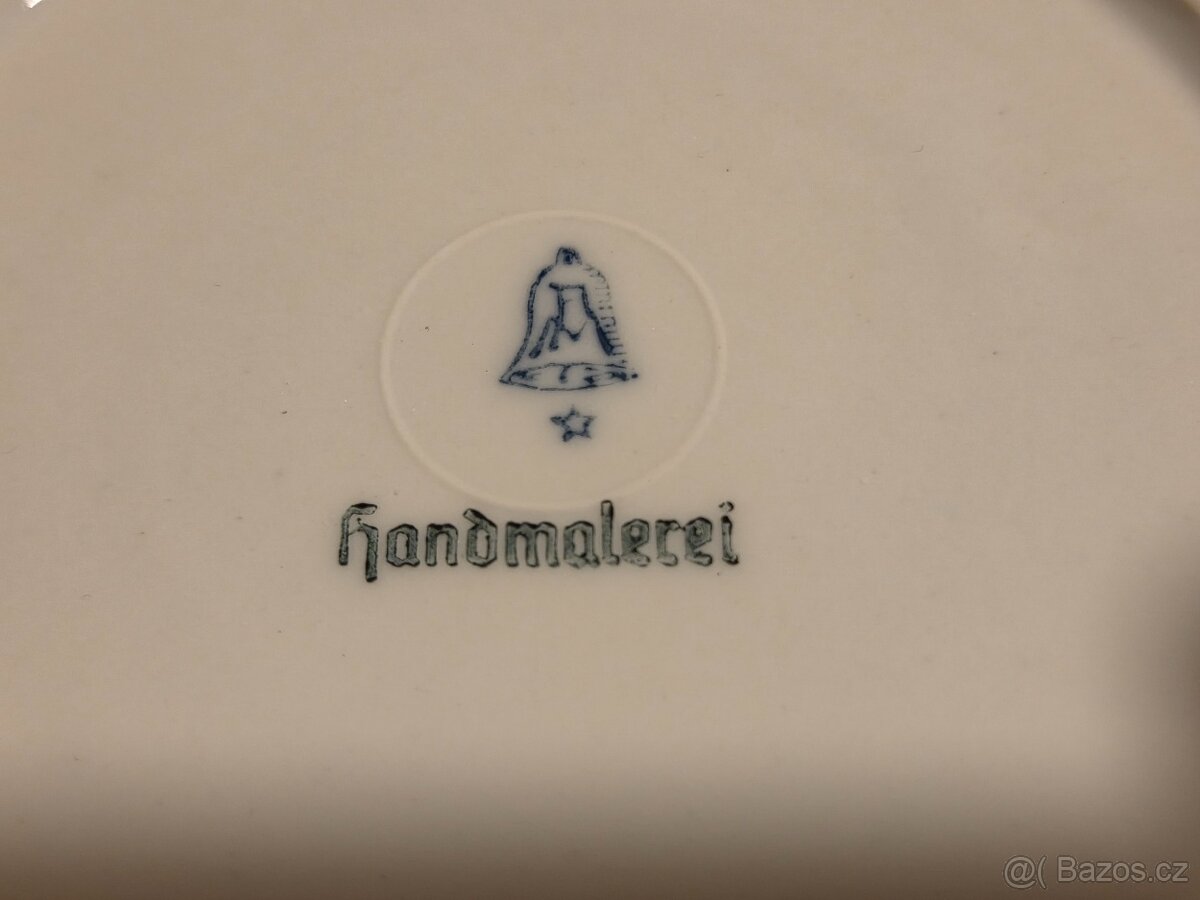 Starý ručně malovaný kávový servis - kompletní - 13