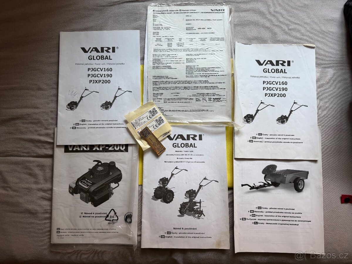 PRODÁM VARI XP 200 Malotraktor + vozík ANV 500 - 13