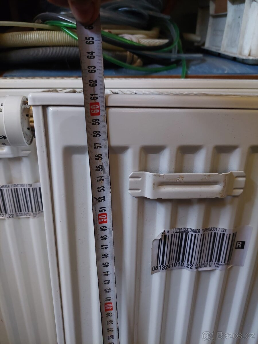 4x deskovy radiator + drzaky + termoventily - 13