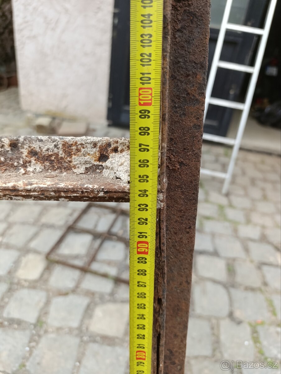 3 ks industriální, kovové okno - 13