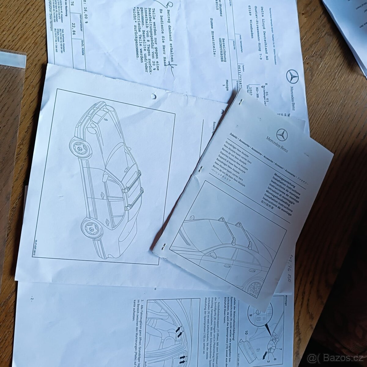 Mercedes Benz střešní nosiče - 13