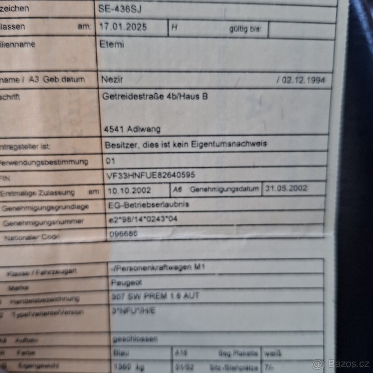 Peugeot 307 1.6 benzin automat r.v.2002/10 7 míst - 13