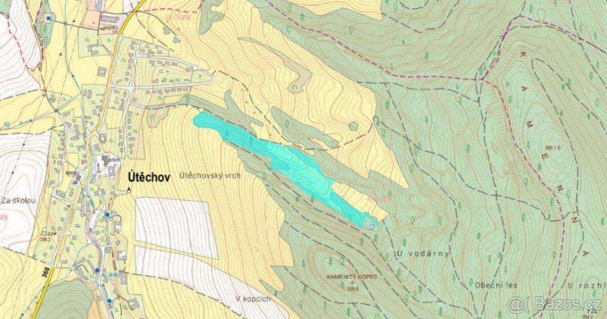 Prodám pozemky v k.ú. Útěchov u Moravské Třebové - 13