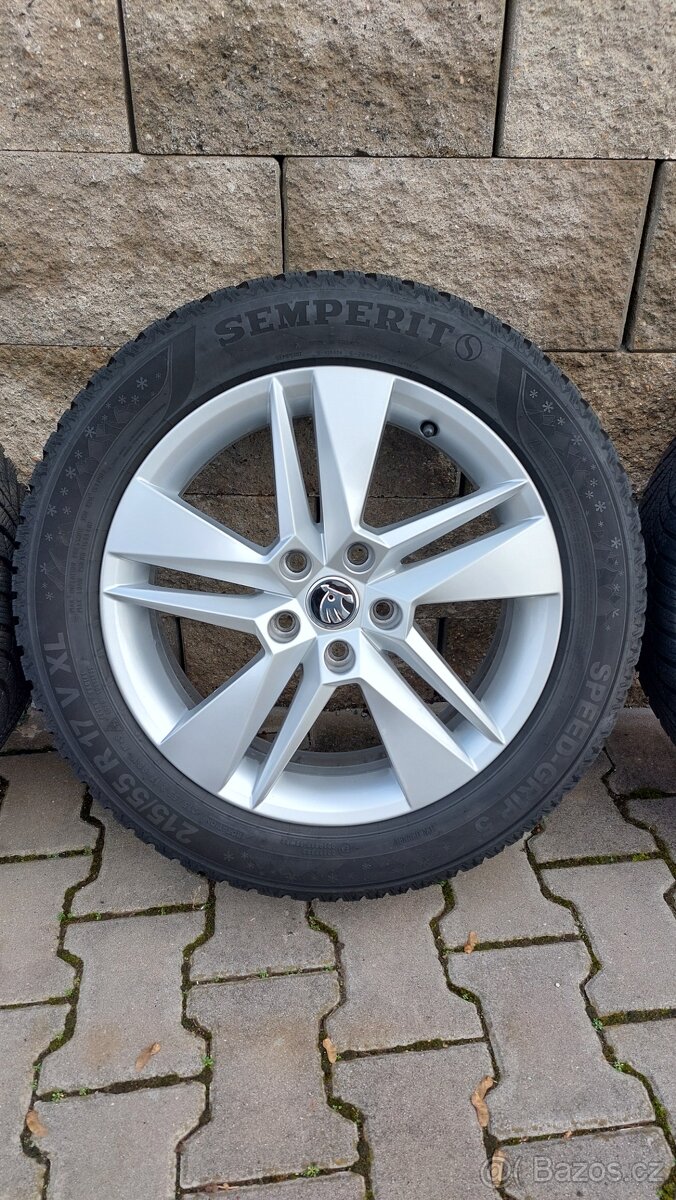 Zimní alu Kola 5x112 r17 Markab škoda Superb III - 13
