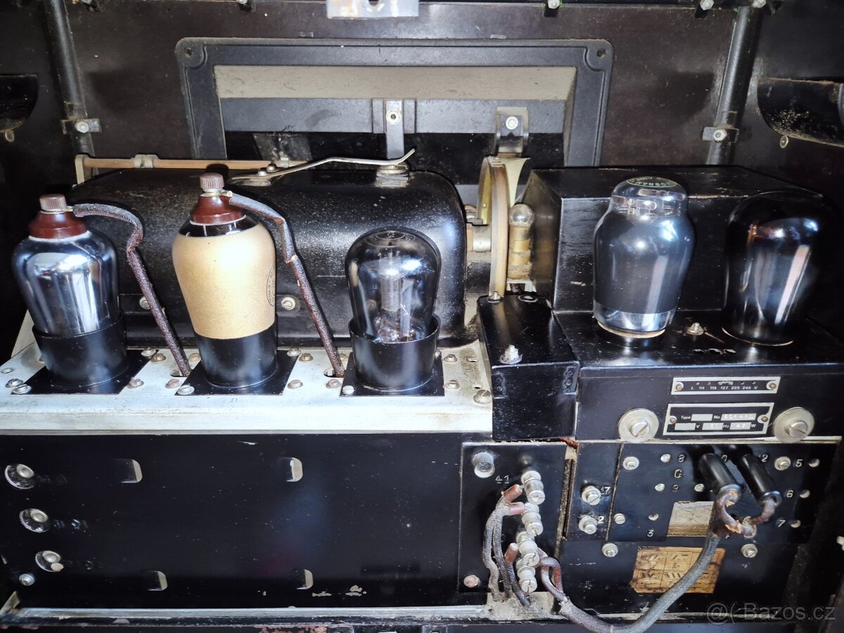 Starožitné rádio Philips 2601, "kamna", 1930-1931 - 13