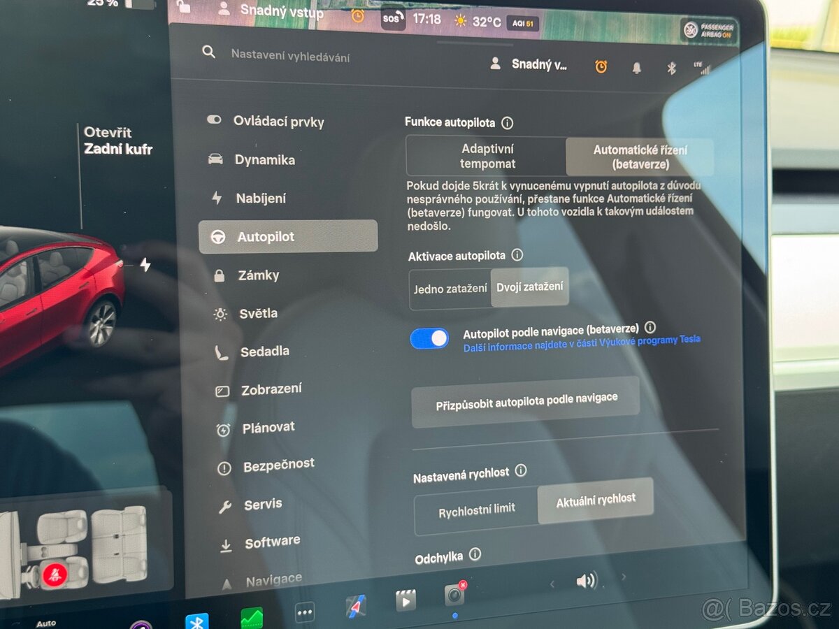 Tesla Model Y LR AWD Tažné EAP Boost Bílý interier - 13