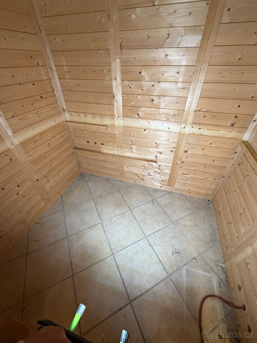 Finská sauna masiv 38mm rozměr 200x200x205v - 13