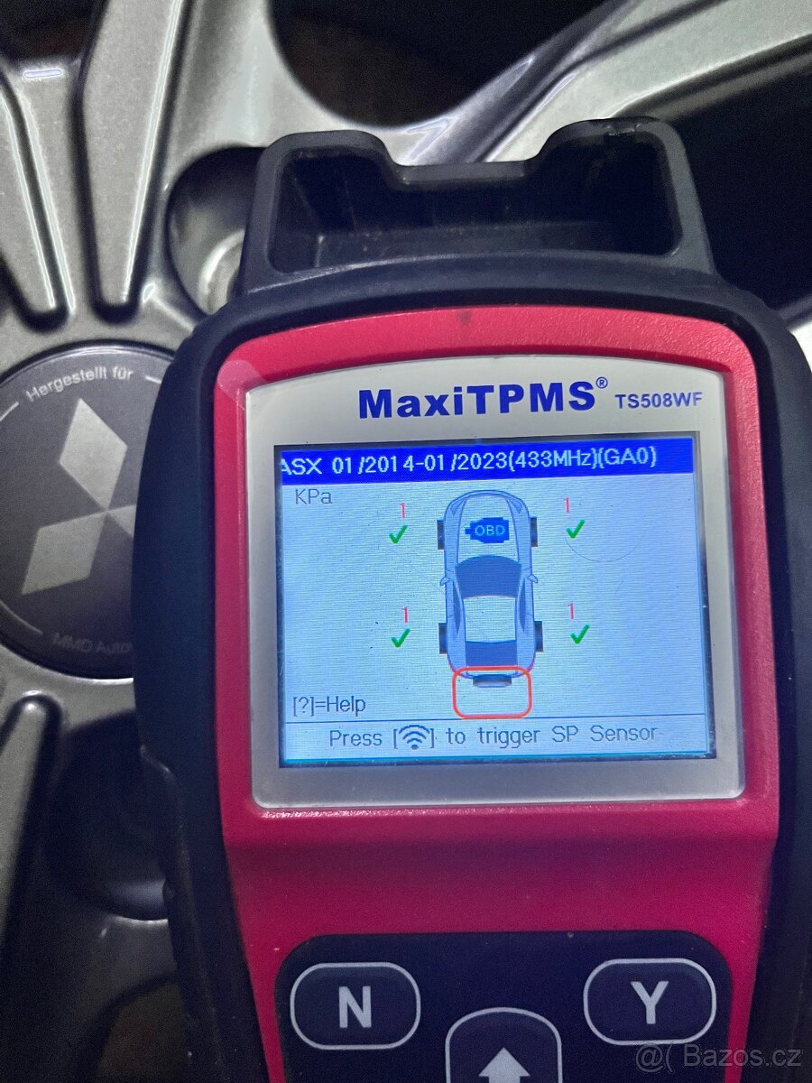 5x114,3 R17 Mitsubishi Outlander / ASX - ET 38 - TPMS - 13