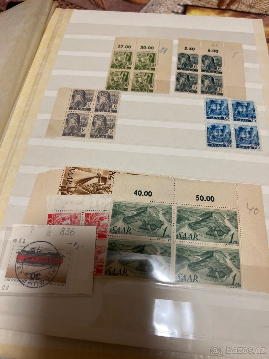 Známky staré Reich a Saar série atd Nemecko - 13