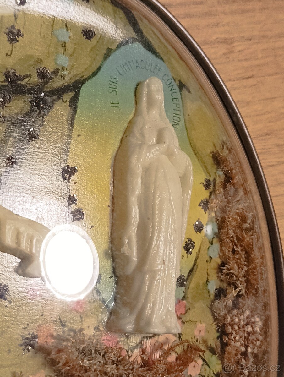 NÁBOŽENSKÝ SUVENÝR SVATÉ BERNADETTY A PANNY MARIE Z LURD - 13