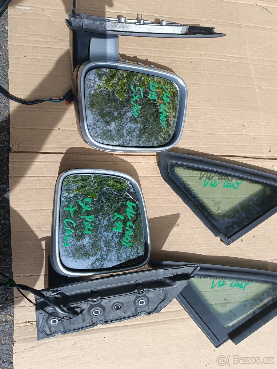 VW Caddy Maxi - boční dveře, šoupačky, zpětné zrcátko - 13