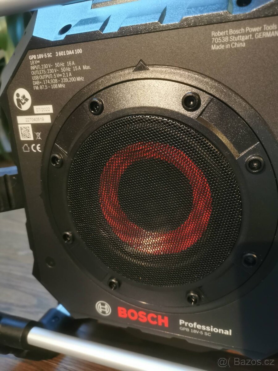 Stavední radio Bosch Aku / na kabel - 13