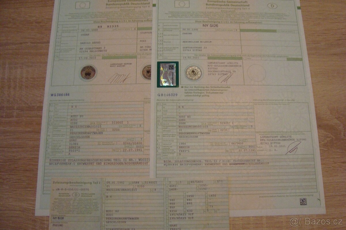 Audi 80 model B4 dva vozy - 13