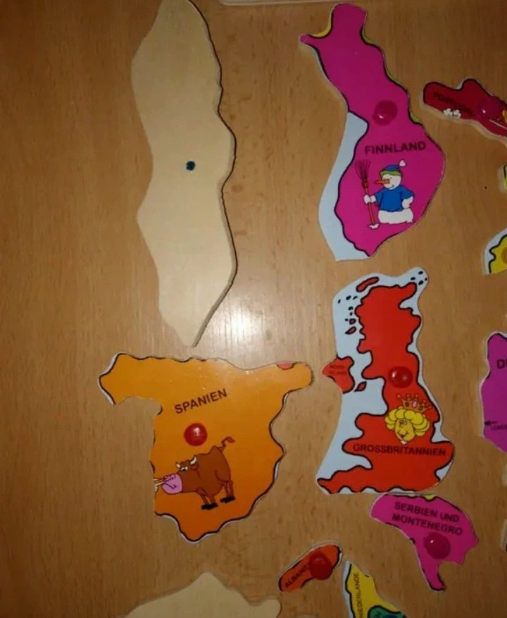 Puzzle dřevěné Evropa - 13