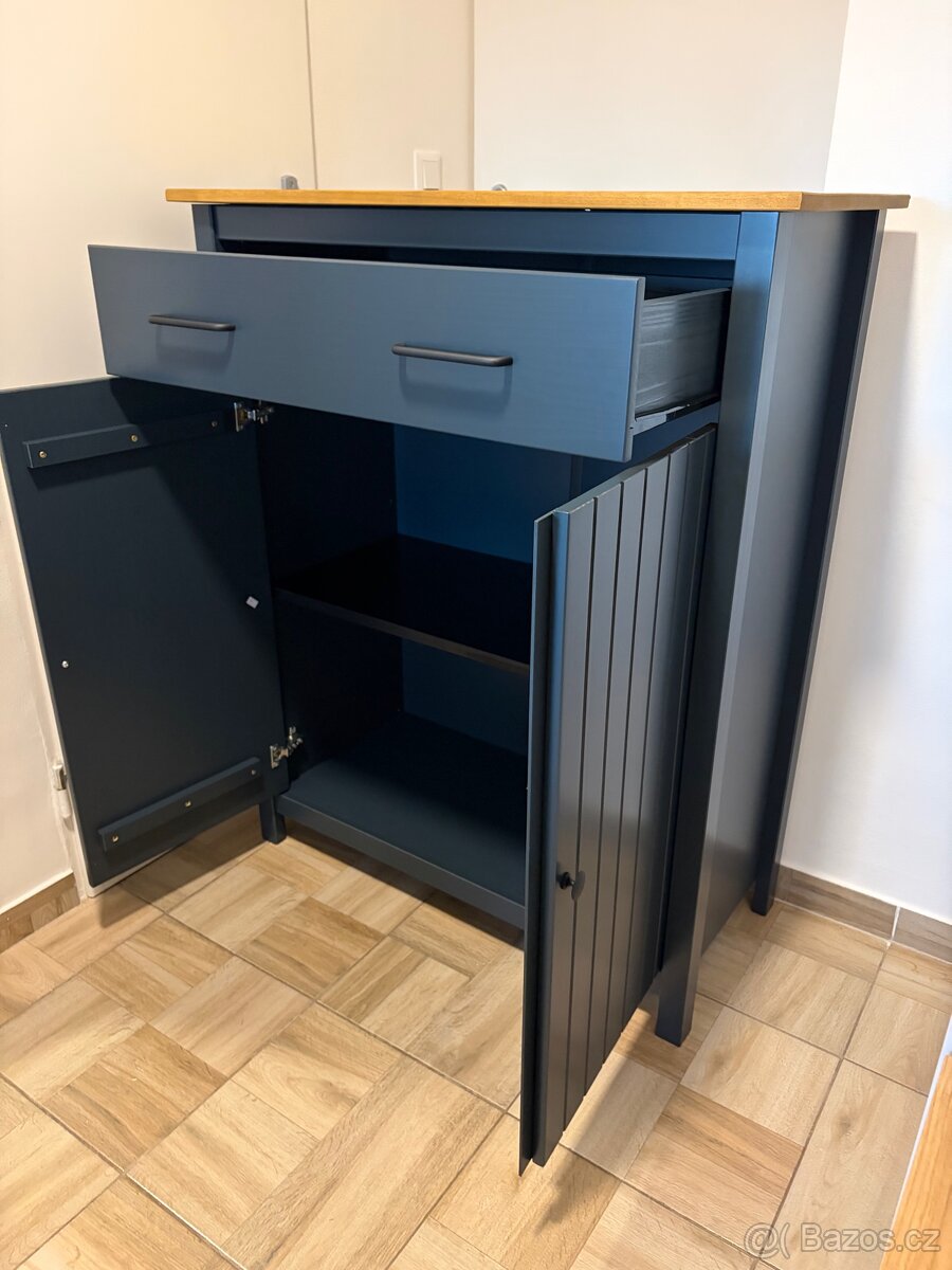 Tmavě modra komoda Miranda 90 cm - 13