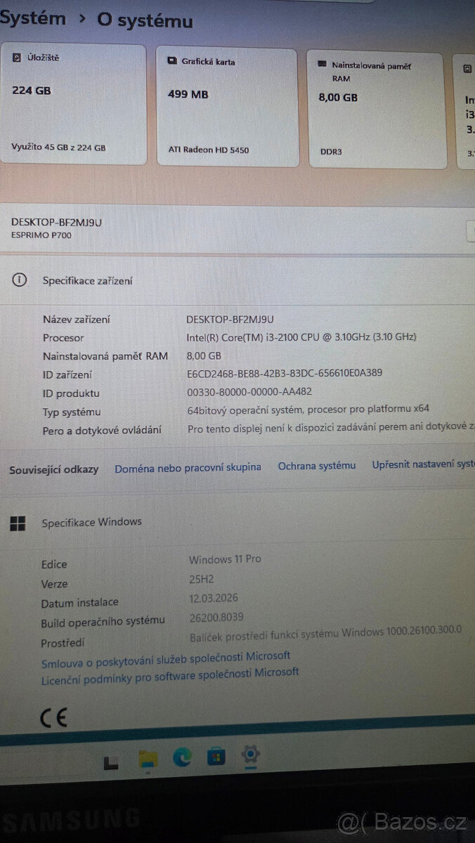 PC FUJITSU ESPRIMO P700 - 13