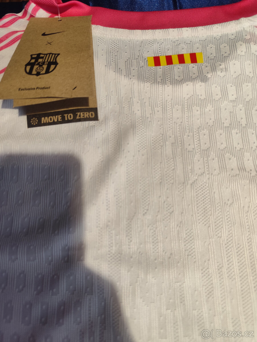 Dres Fc Barcelona Ružový Hráčsky Unikátny Nový s visačkami - 13