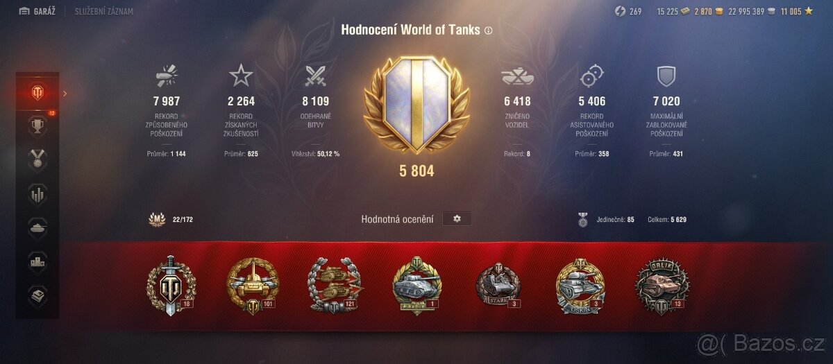 World of Tanks účet - 13