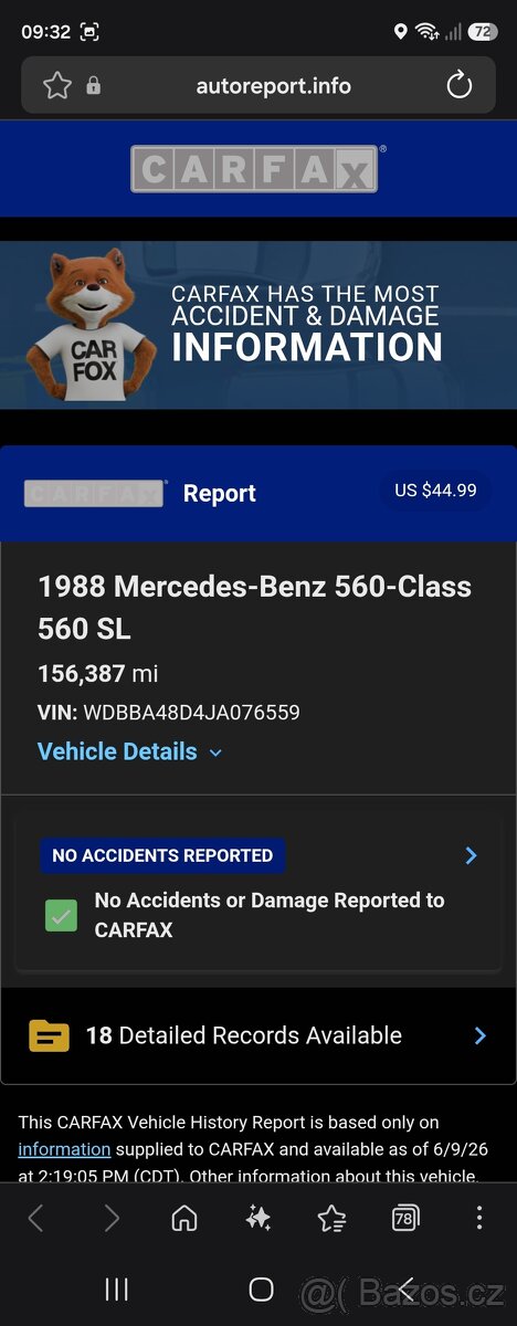 Mercedes 560sl r107 - 13