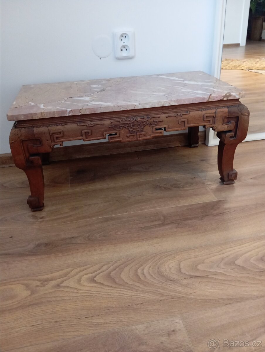 Čínský starožitný čajový stolek - 13