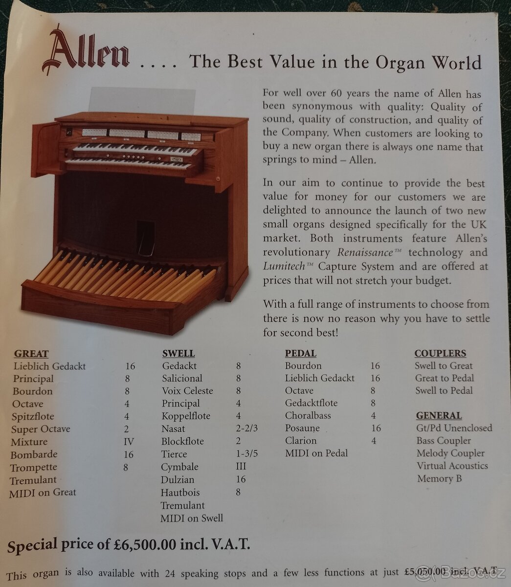 Varhany Allen Protege - 13