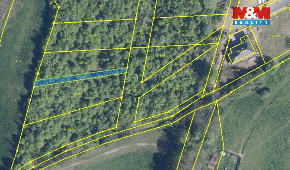 Prodej pozemku k bydlení, 1247 m², Dubí - 13