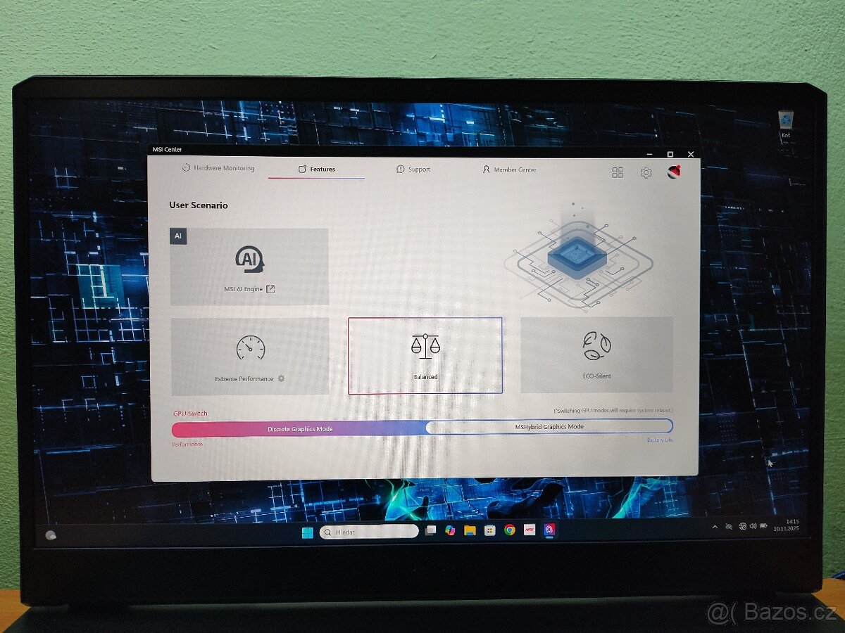 17" Alpha,RTX-4070-140w,R-9,QHD,32GB-TOP-ZÁRUKA - 13