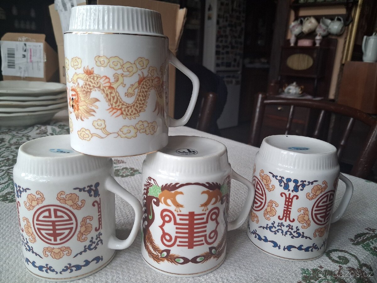 Retro hrnky činský porcelán - 13