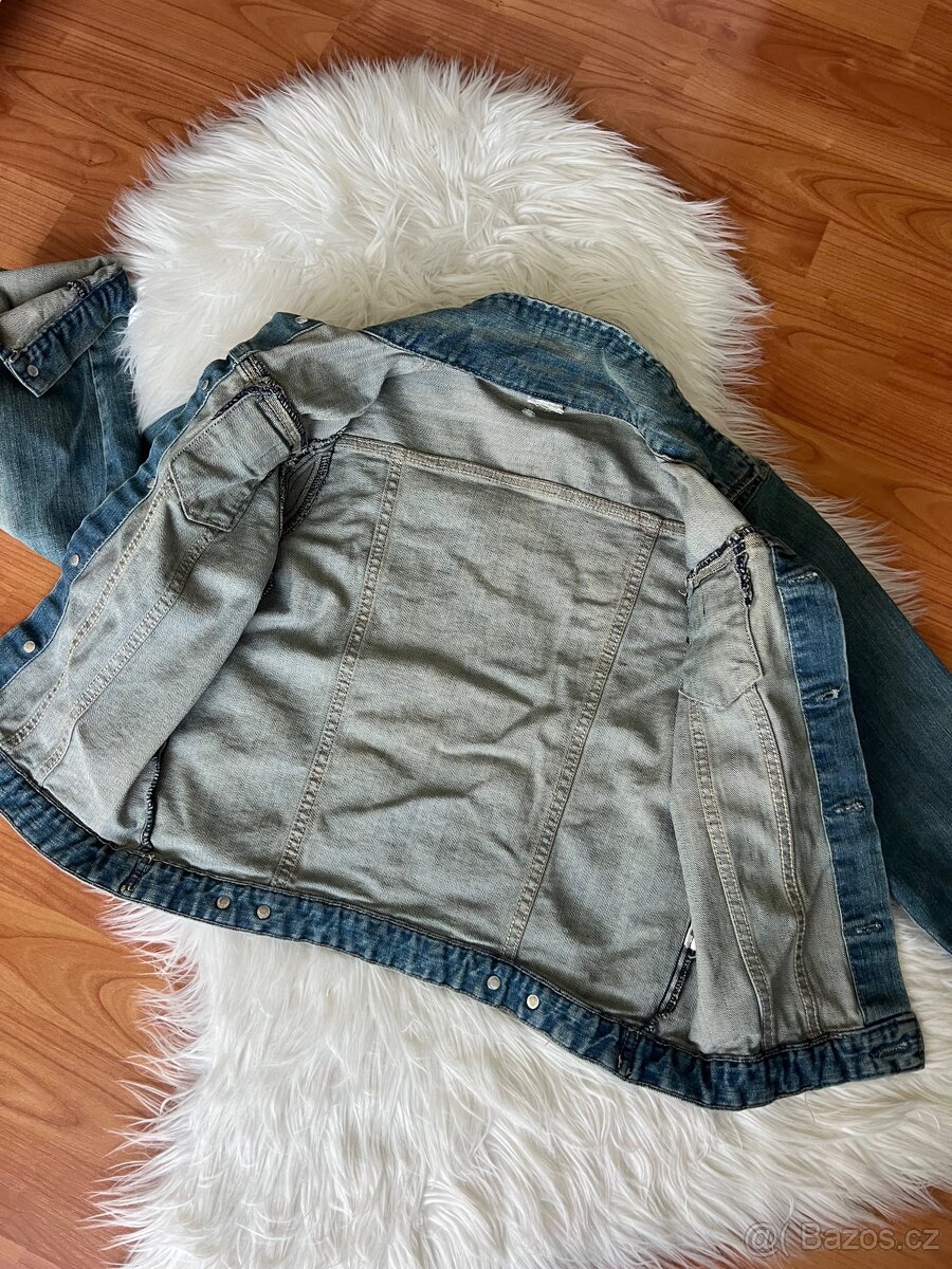 ZARA DŽÍNOVÁ BUNDA VEL.M - 13