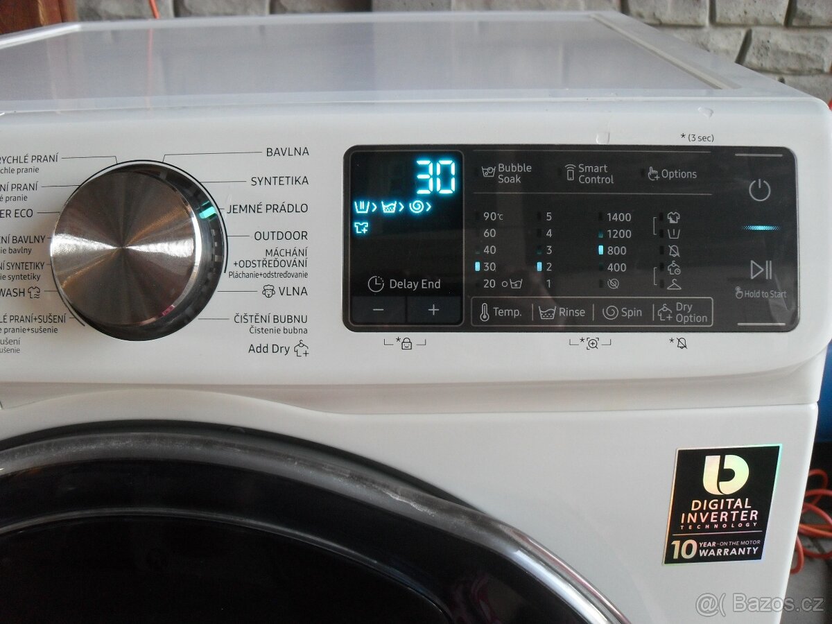 PRAČKA SE SUŠIČKOU SAMSUNG 9+5KG,APKA,DVÍŘKA ADDWASH, tř.A - 13