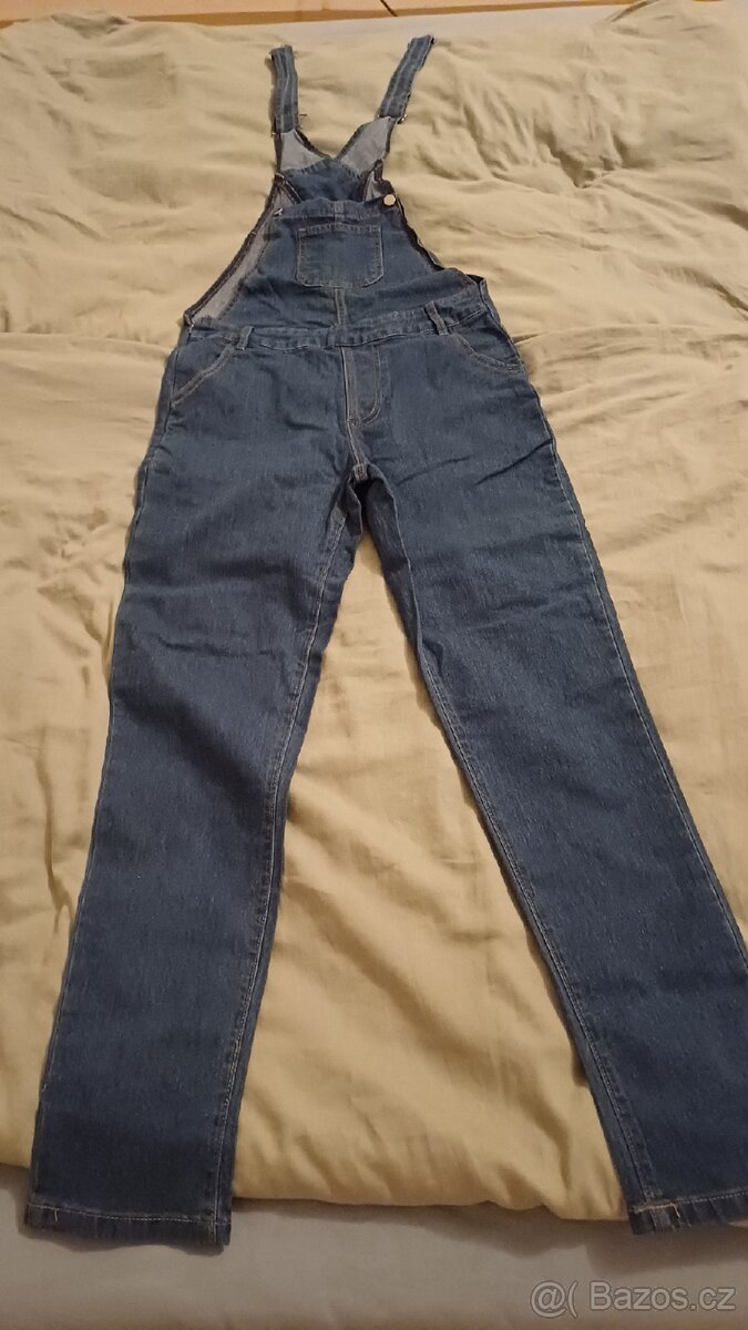 Laclové jeansové kalhoty - 13