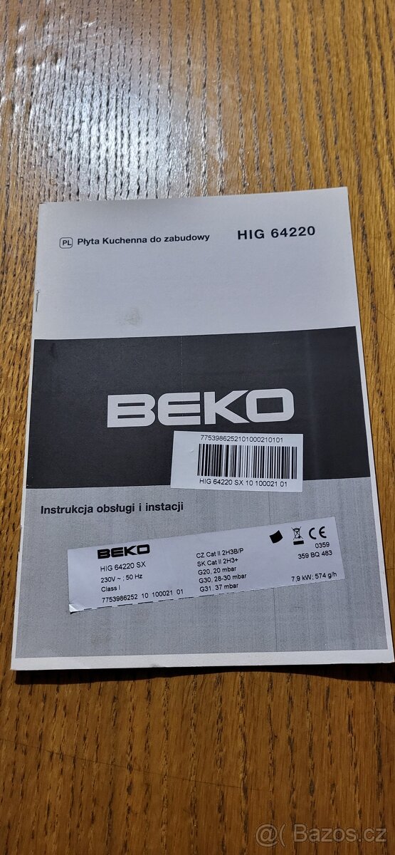 Plynová vestavěná varná deska - 13