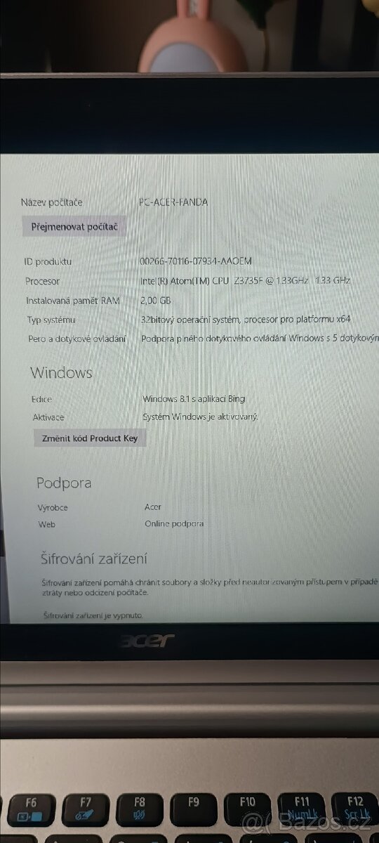 Acer Aspire switch 10 pc, notebook,tablet v jednom - 13