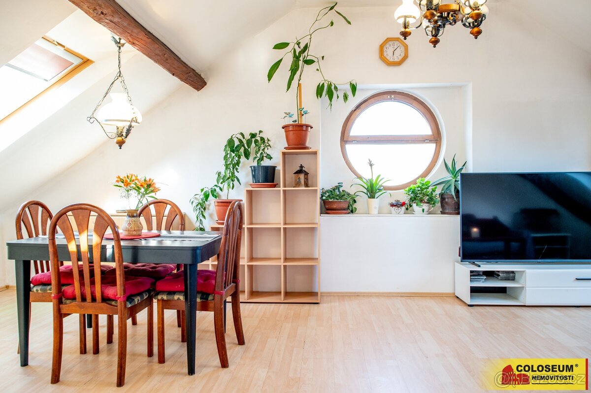 Moravský Krumlov, podkrovní byt 4+1, terasa, zahrada, dílna - 13