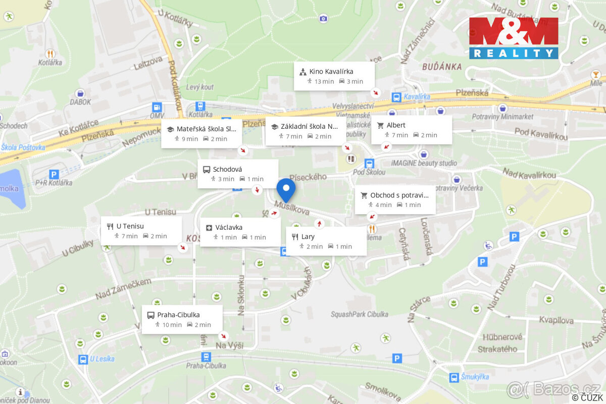 Prodej bytu 2+1 v Praze, ul. Musílkova - 13