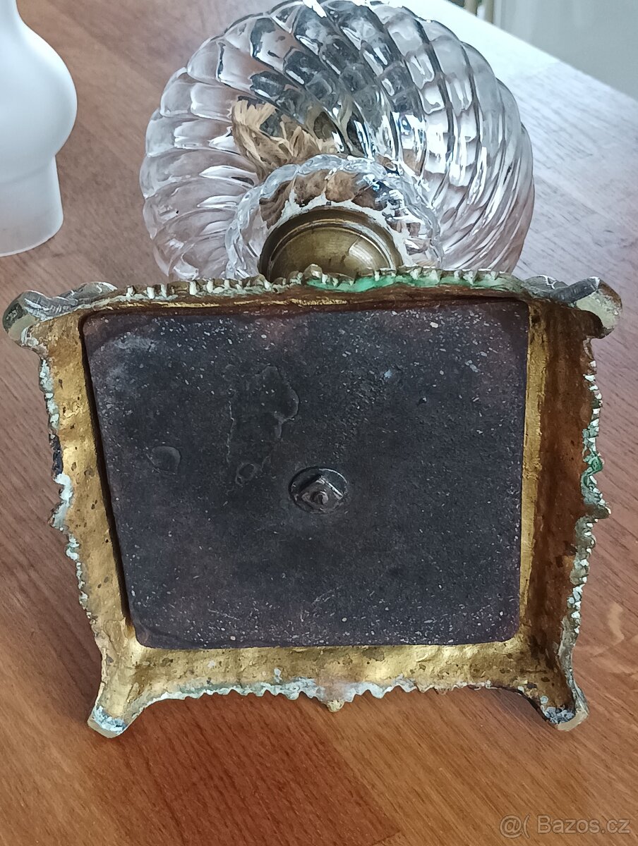 STAROŽITNÁ SECESNÍ PETROLEJOVÁ LAMPA EHRICH & GRAETZ-19.STOL - 13