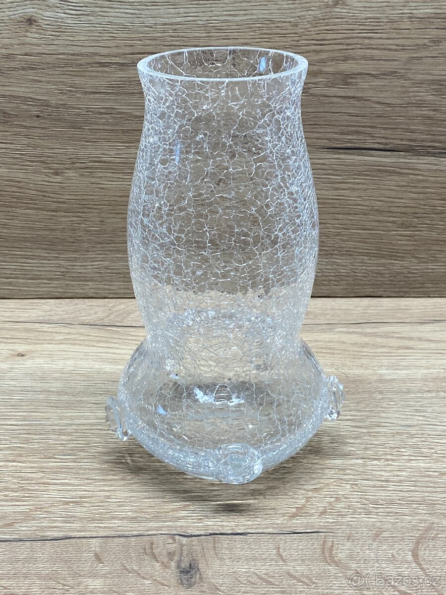 váza stará váza československé sklo retro váza - 13