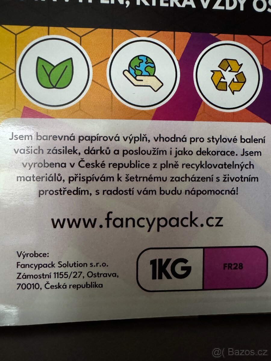 Stylová barevná papírová stylová výplň balíky a darky - 13