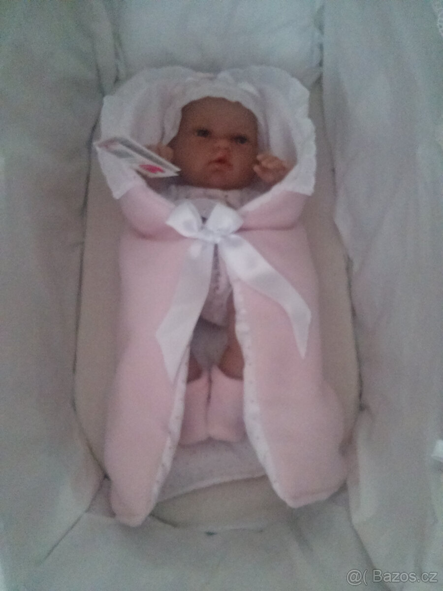 PROUTĚNY KOČAREK S MADEIR. KRAJKOU+ PANENKA ARIES NATAL 33cm - 13