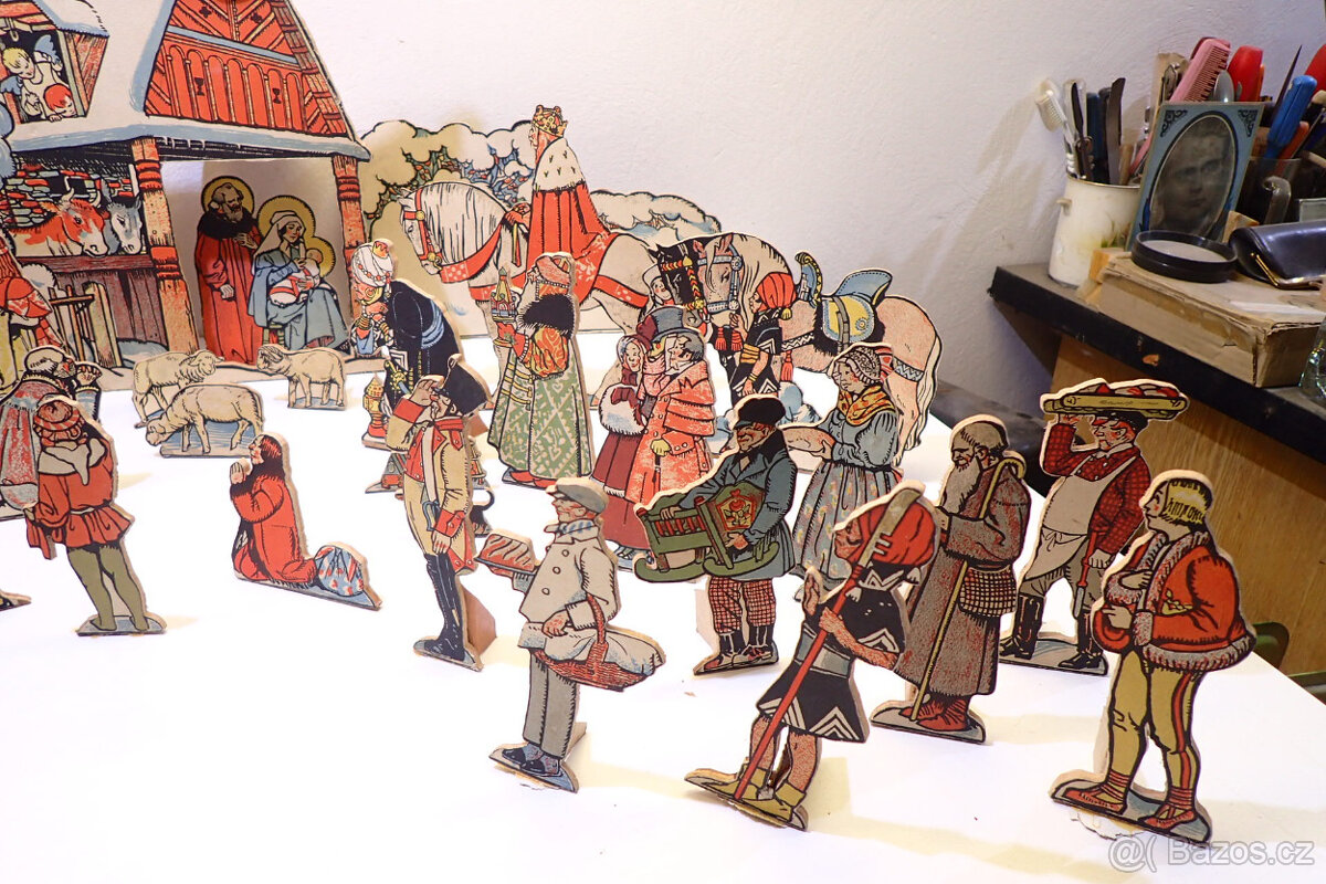 Betlém - starý - na překližce - 13